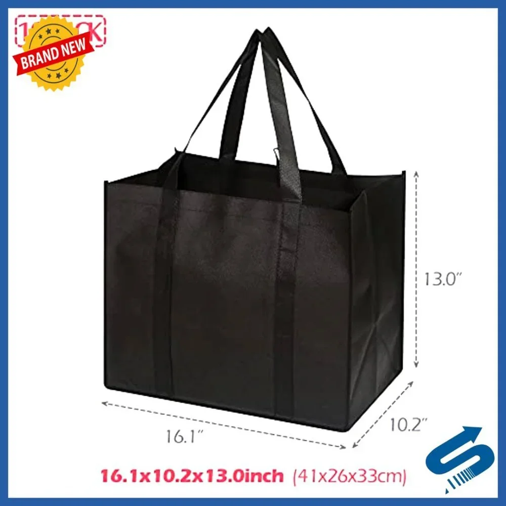 Extra Large Heavy Duty Reusable Shopping Tote Bags Foldable Eco Friendly